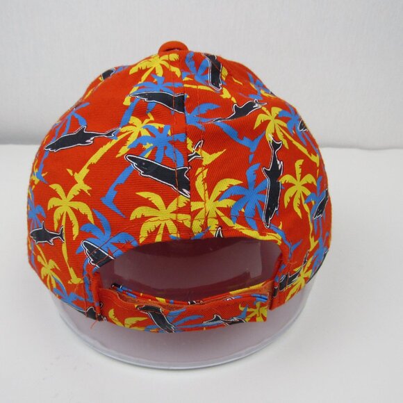 South Padre Island Youth 54 C Adjustable Cap Orange Multicolored Palm Trees & Sh - Picture 6 of 9